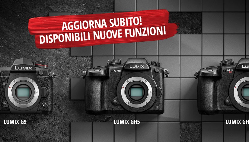 // Nuovi Firmware G9 e GH5