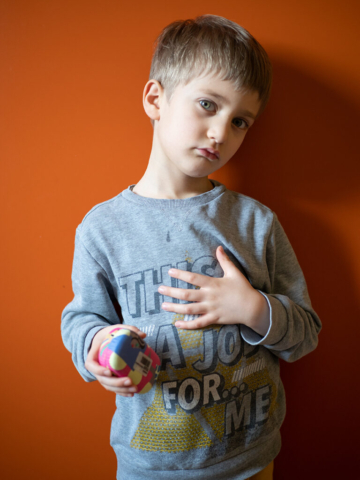 ritratto domestico a mio figlio - foto di Ugo Baldassarre