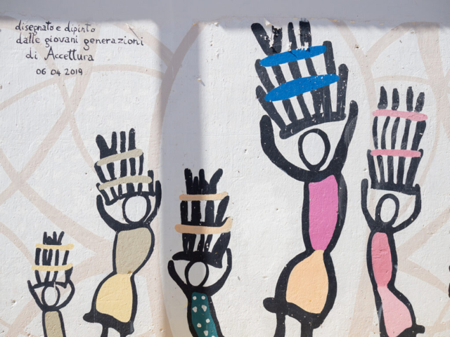 Murales, ingresso del paese
