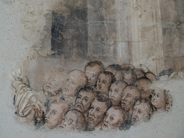 Dettaglio di un affresco
