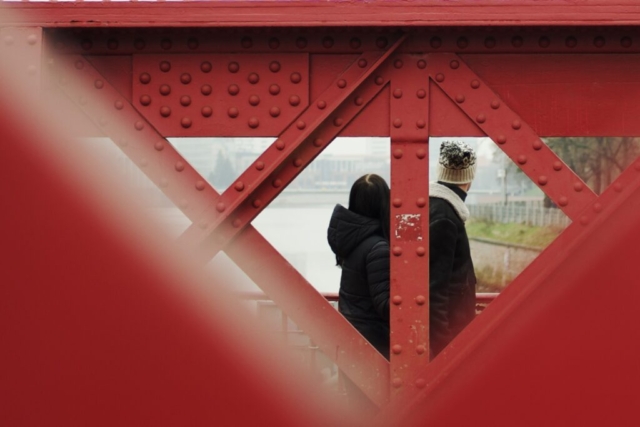 Il ponte rosso a Breslavia